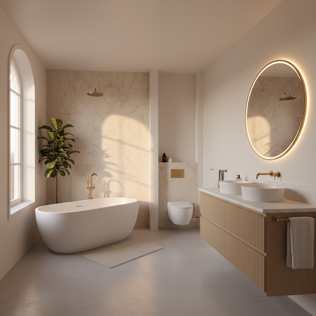 Salle de Bain — installation terminée et fonctionnelle en Vendée à La Roche-sur-Yon